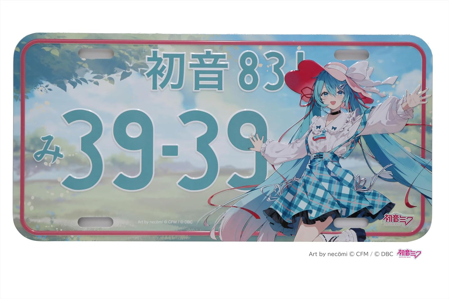 Hatsune Miku License Plate (CANBUS2025 Ver.) Aluminum Plate Interior Photography
