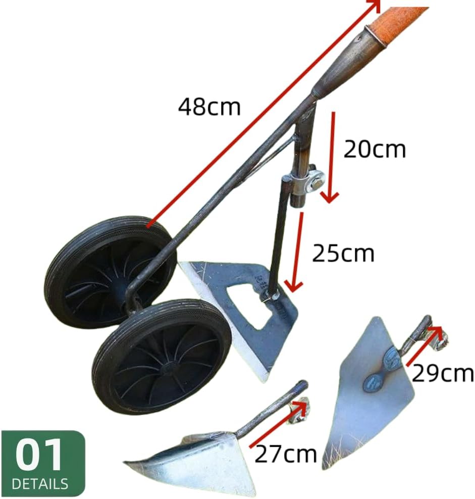 Triangular Hoe, Hoe, Triangular Hoe, Tilling Hoe, 3-in-1 Multi-Function, Farm Tools, Grass Shaving, Grooves, Soil Releasing, Gardening, Farming, Gardening, Home Vegetable Gardening, Durable