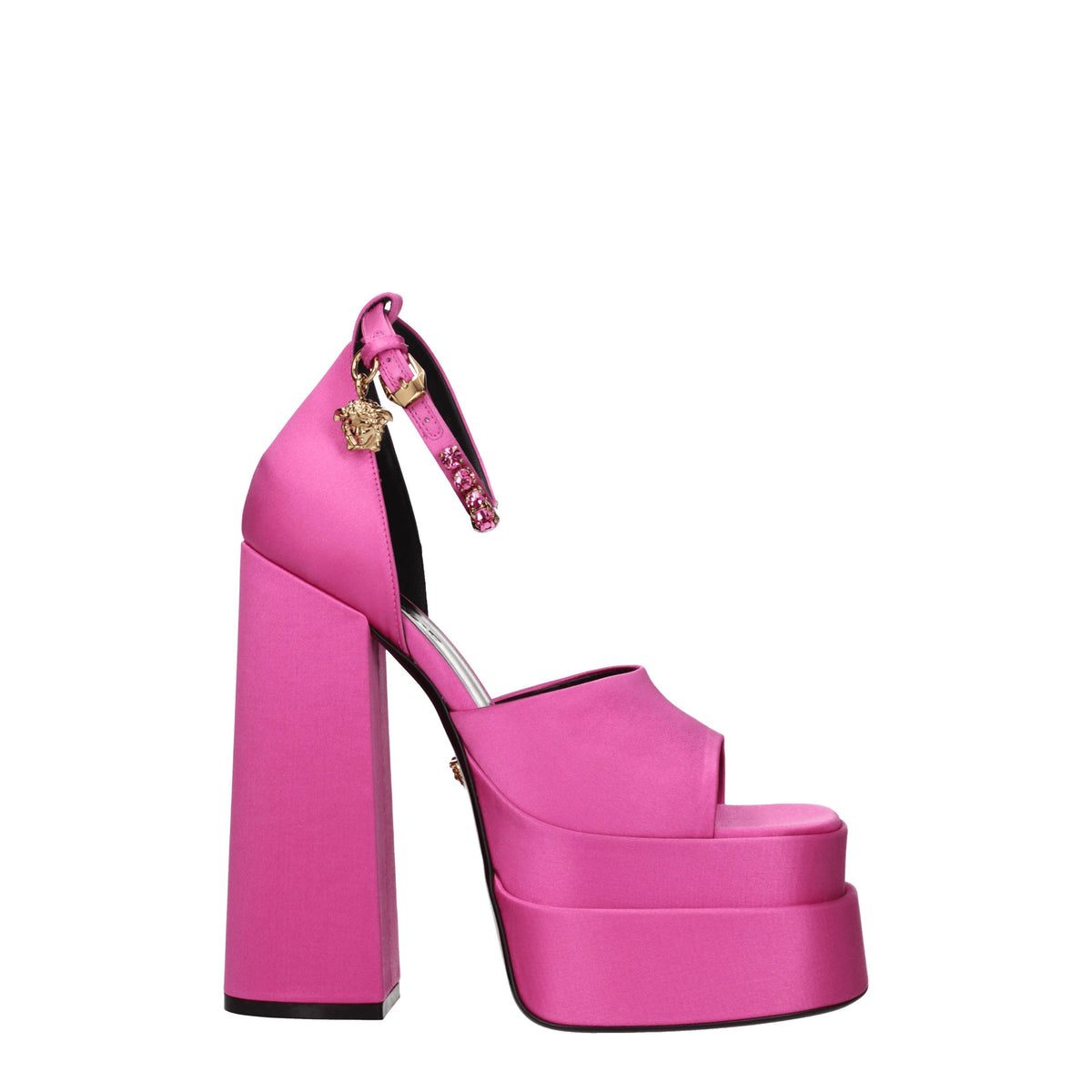 Versace ヴェルサーチサンダルの女性サテンフキシア - Image 2