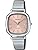 Casio LTP-B166 Series Standard Analog Quartz Women's Wristwatch, Salmon Pink LTP-B166D-4AV, Classic