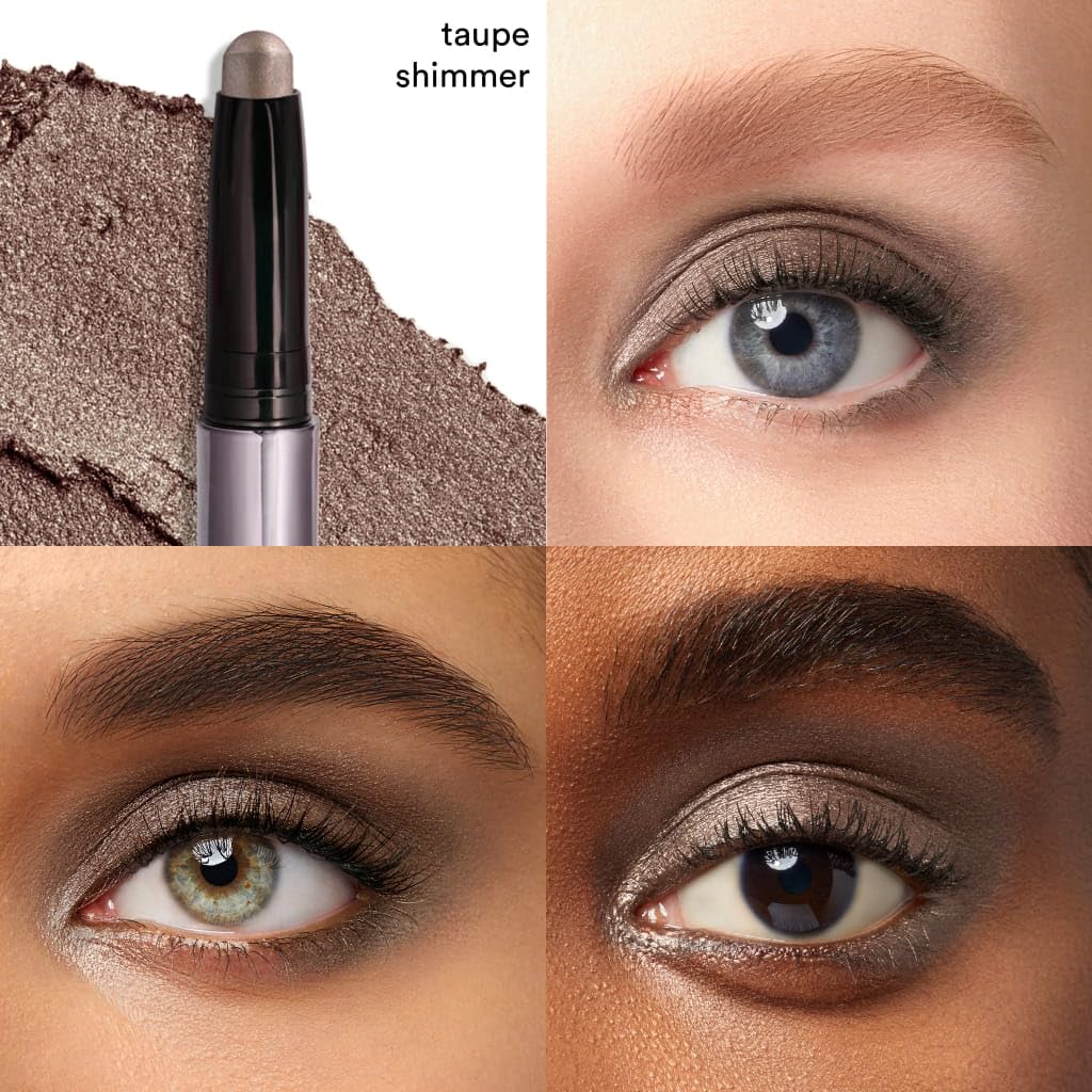 Julep Eyeshadow 101 Cream-to-Powder Waterproof Eyeshadow Stick – Taupe Shimmer – Long-Lasting, Buildable, Crease-Proof, Cruelty Free, Shimmer Finish with Built-In Smudger