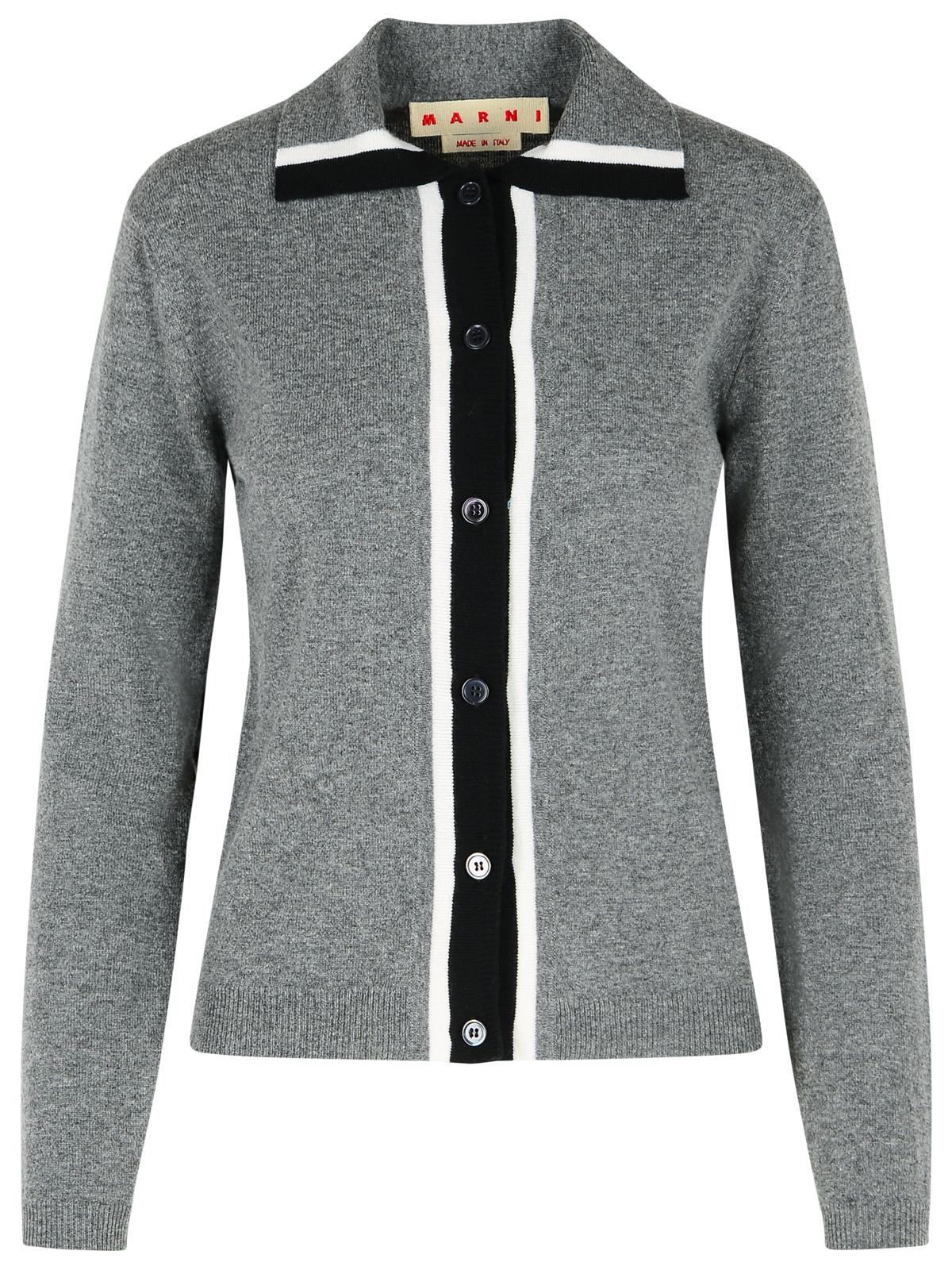 Marni Marni Grey Virgin Wool Cardigan - Image 2