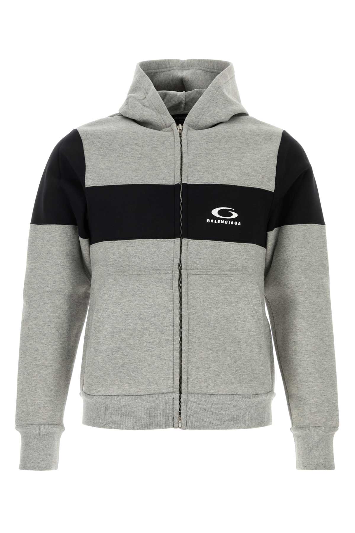 Balenciaga バレンシアガメランジュグレーコットンスウェットシャツ - Image 2