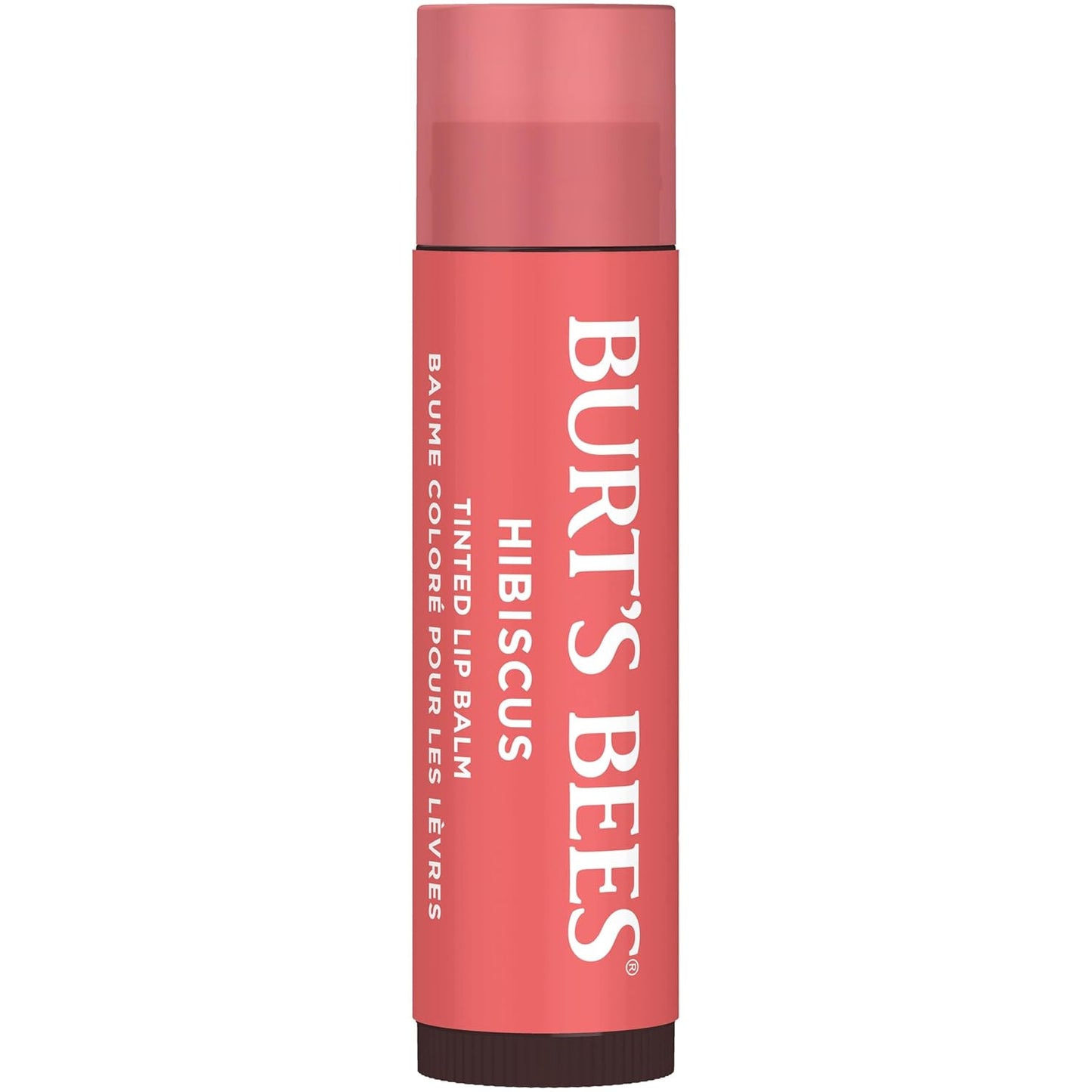 Burt's Bees Bálsamo labial con color con fórmula de bálsamo tintado 2 en 1 de larga duración, color infundido con manteca de karité profundamente hidratante para un acabado natural y acumulable, suave