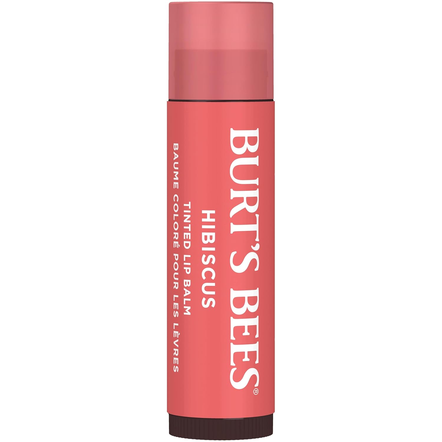 Burt's Bees Bálsamo labial con color con fórmula de bálsamo tintado 2 en 1 de larga duración, color infundido con manteca de karité profundamente hidratante para un acabado natural y acumulable, suave