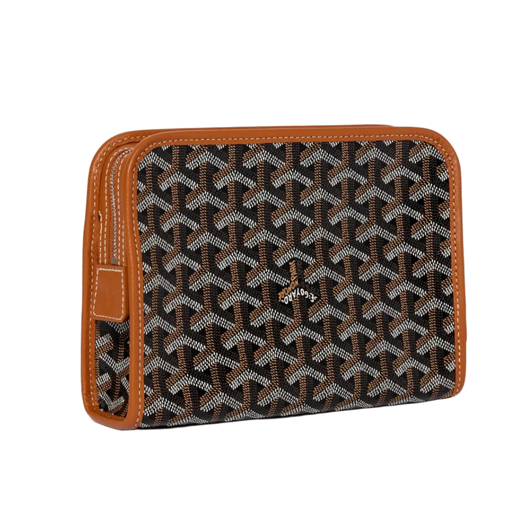 GOYARD 'BLACK TAN' JOUVENCE PM TOILETRY BAG