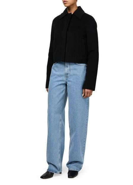 LOULOU STUDIO Zhanna ウール ボックスシルエット ショートコート - Image 2