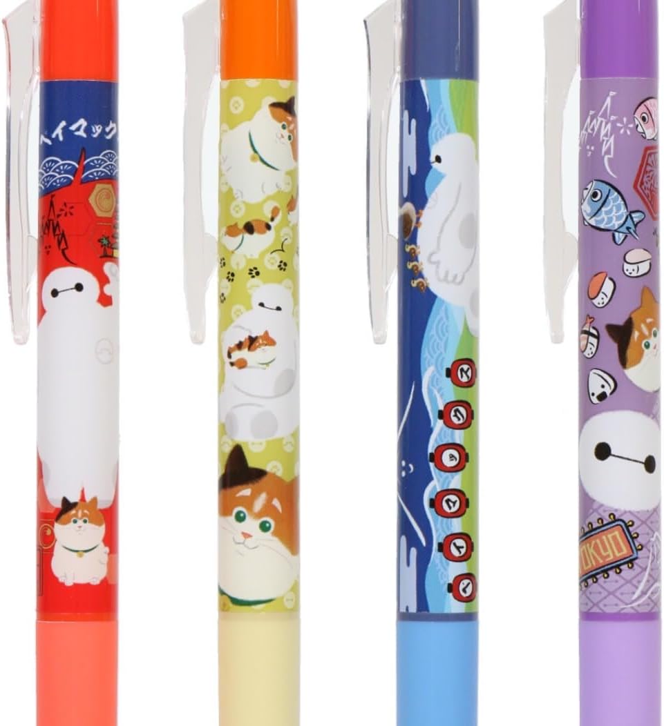Baymax Ballpoint Pen, FriXion Pen, Set of 4, Tokyo Disney Resort Limited Edition, Disneyland