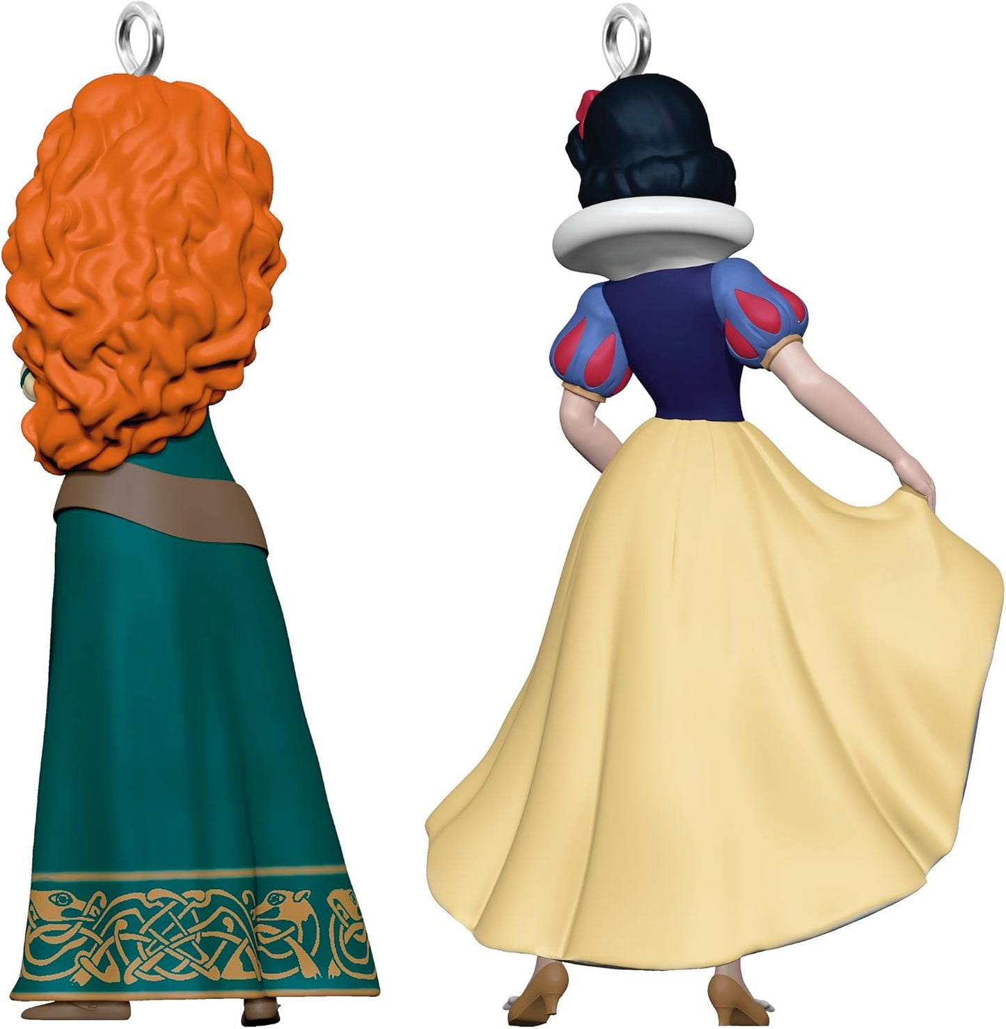 Hallmark Keepsake Disney Princess - Mini adornos de Navidad 2024, Mérida y blanco nieve, juego de 2