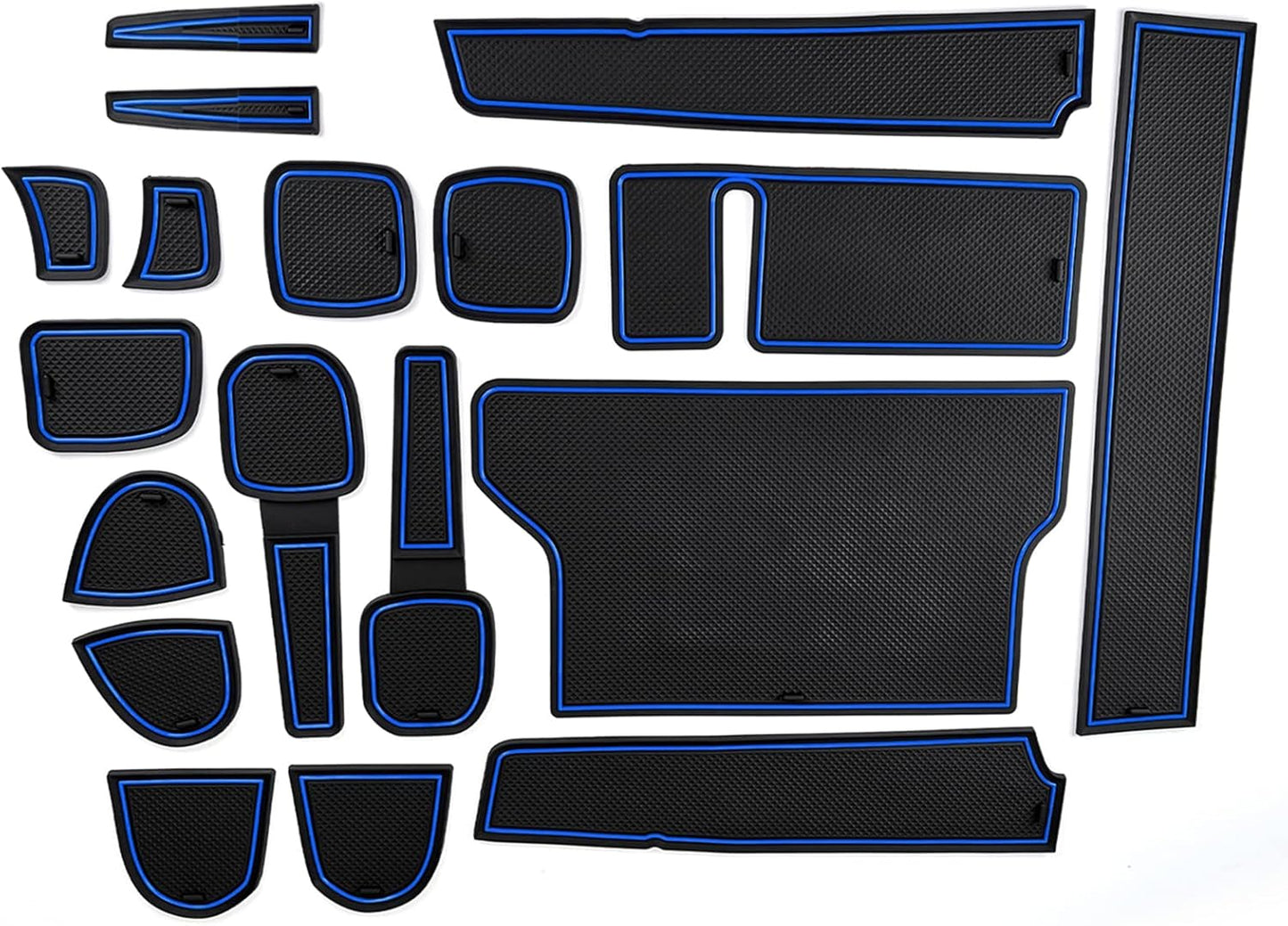 ruiya Improved 2022 Toyota New Sienta, 3rd Generation Rubber Mat, Door Pocket, Mat, Interior Rubber Mat, Anti-Slip Sheet, Accessories, Pocket Mat, Scratch Prevention, Noise Reduction, 18 Pieces,