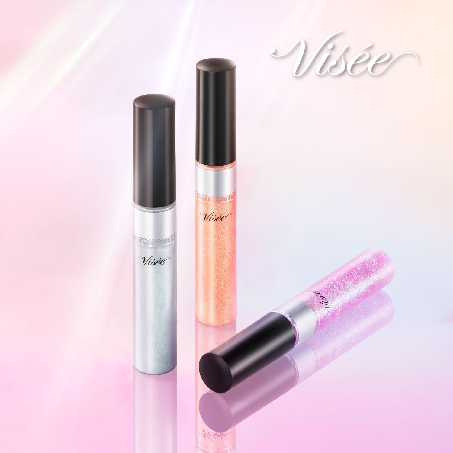 Visee 30th Volume Lip Maker 01 Shimmering Orange, 0.2 oz (6 g), Lip Gloss, Pearl, Gloss, Volume Up, Hyaluronic Acid