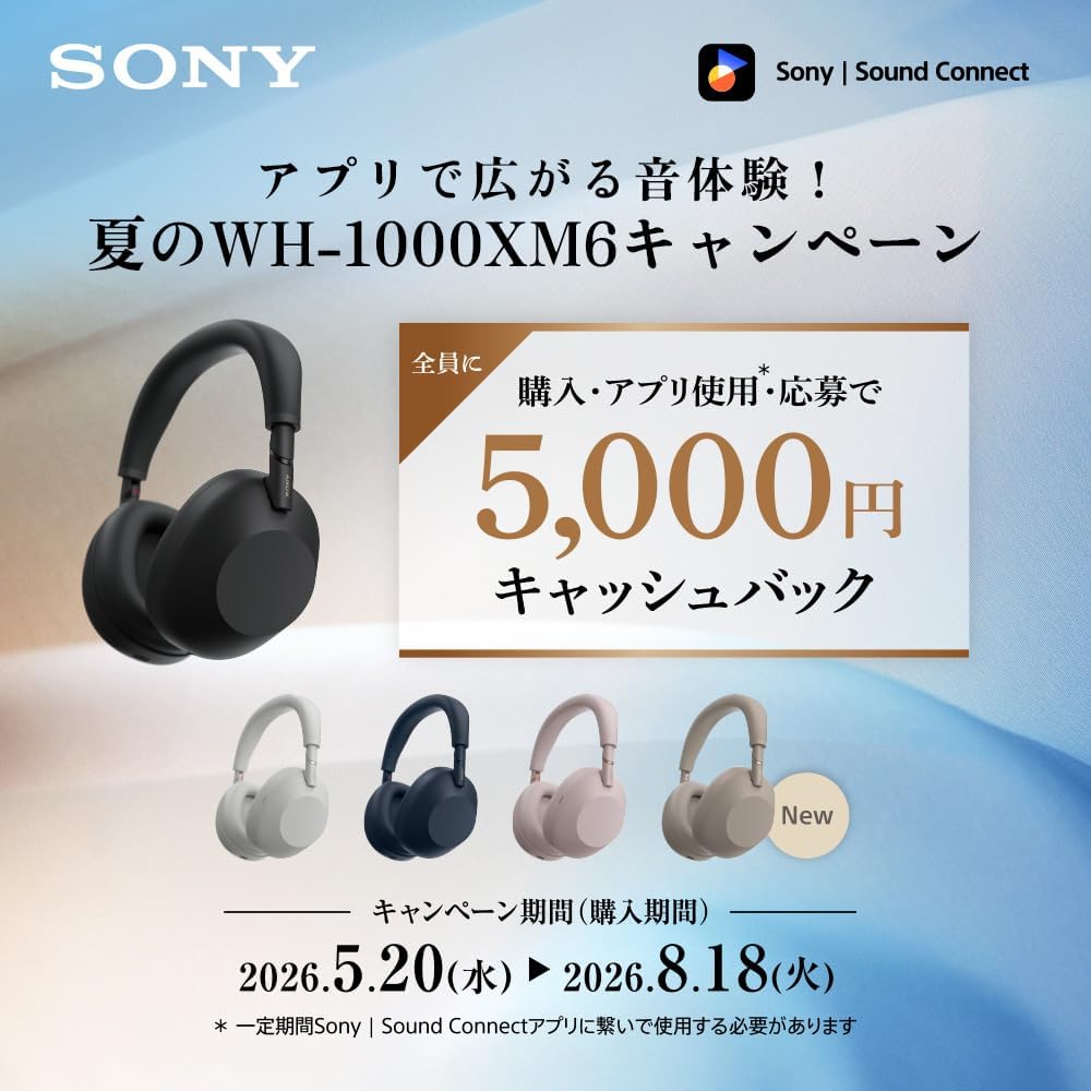 Sony WH-1000XM6 Midnight Blue: Wireless Headphones World's Best Class Noise Cancelling Bluetooth Long Battery Foldable External Sound Capture