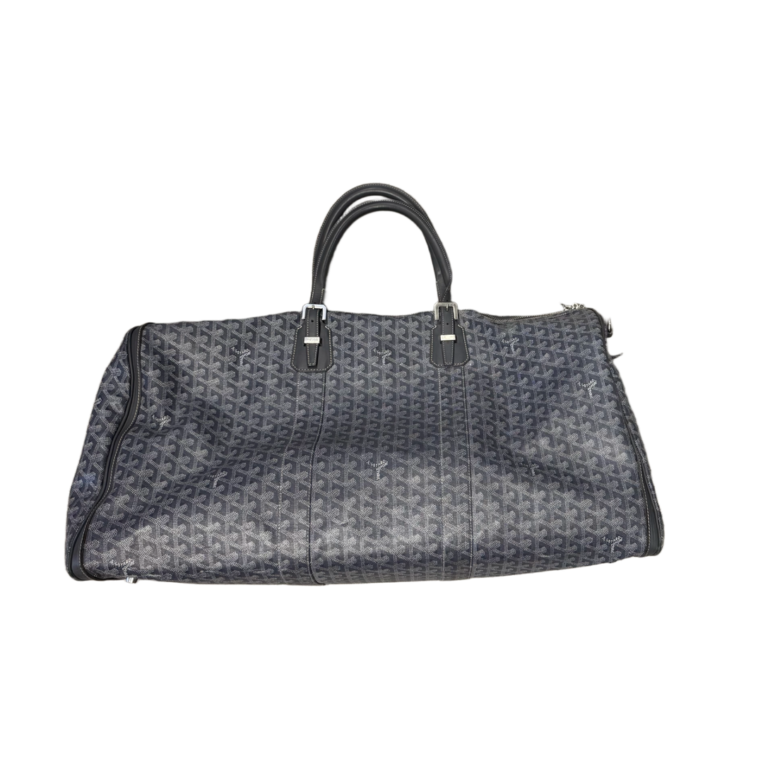 GOYARD 'BOSTON 60' GREY DUFFLE BAG
