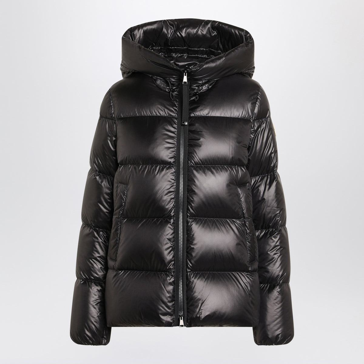 Moncler モンクラーシャイニーブラックジップジャケット - Image 2