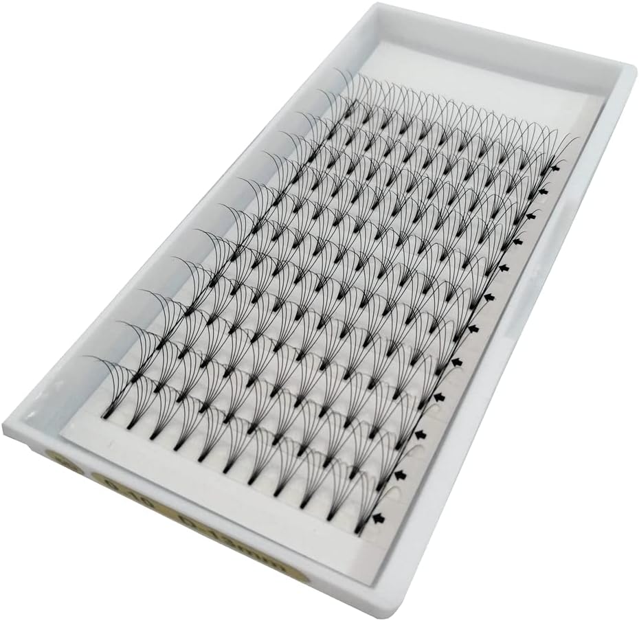 Eyelash Extensions, 3 Boxes, 5D Volume Eyelashes, C D Curl, Thickness 0.02 inches (0.07 mm), 0.04 inches (0.10 mm), 12 Rows, 5 Bundles, Matsueku False Eyelashes, Natural, Popular, 3 Trays Short Stem