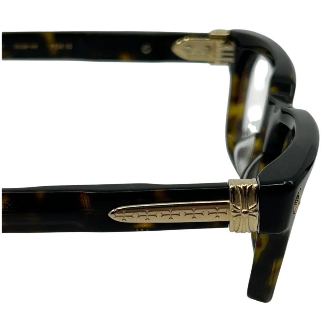 CHROME HEARTS 'PEN 15' DARK TORTOISE GLASSES