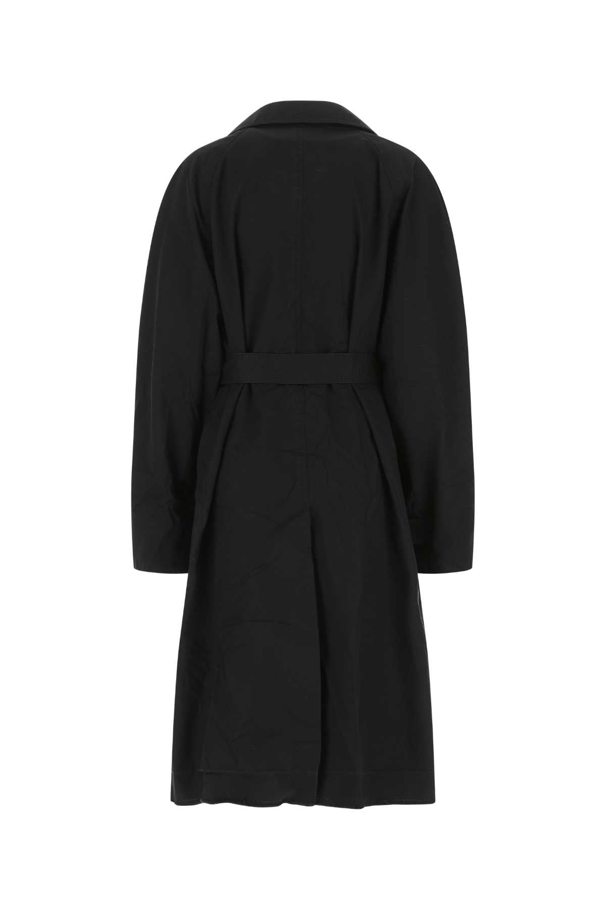Balenciaga バレンシアガミッドナイトブルーコットンオーバーコート - Image 2