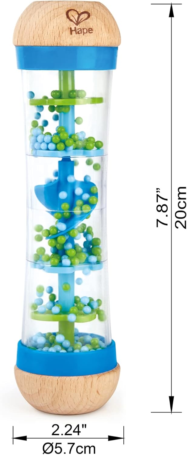 Hape E0328 Bead Raindrops Liquid Motion Toy, Blue (for Children 1 Yr. and up)