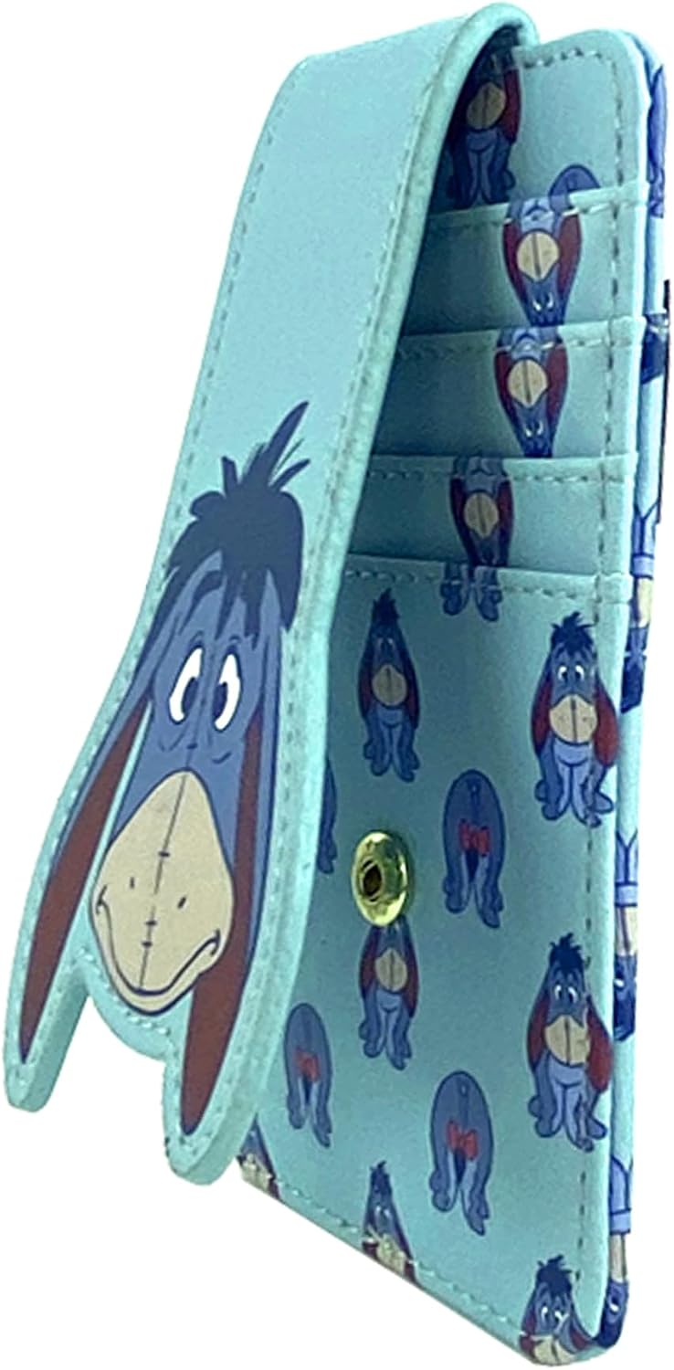Cartera de Tarjetas Disney Compacta y Delgada (Eeyore Azul Claro)