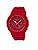 Casio G-Shock GA-2100-4ADR Analog Quartz Red Resin Men's Watch, Blue, Casual, blue, Casual