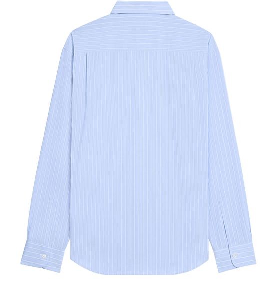 CELINE Relaxed shirt in striped cotton poplin - Image 2