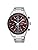 Seiko SSC771P1 McKina Sportiva Quartz Overseas Model Watch, Solar, Chronograph, Sapphire Glass, Men's Wine Red, Simple Band Adjustment Tool Included, Red series, Bracelet Type