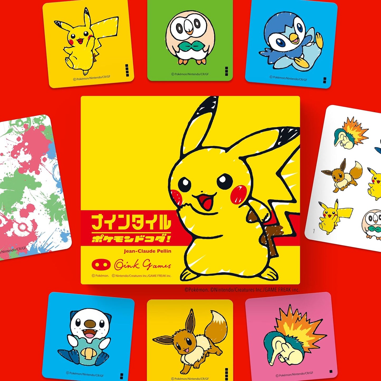 Oink Games Board Game Nine Tiles Pokémon Dokoda For Ages 6 and Up, For 2-4 Players