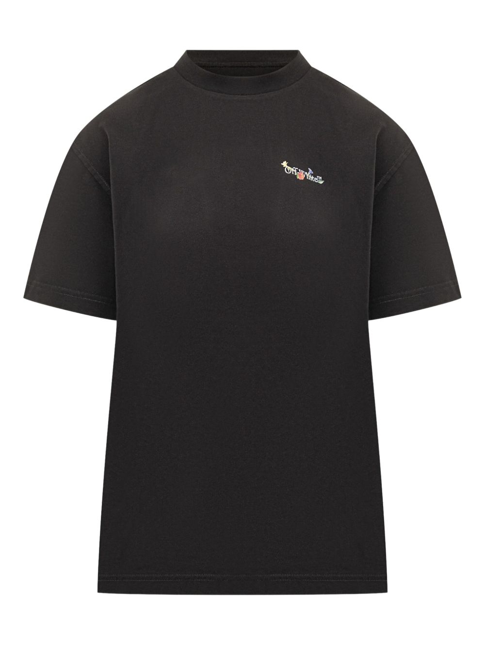 Off オフホワイトアローグラスフラワーコットンTシャツ - Image 2