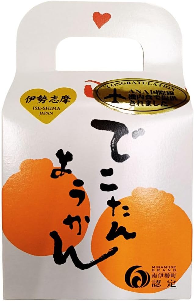 Mie Prefecture Minami Ise Brand Certified Product. Made with a whole kotan made by the king of mandarin oranges from Minamiise Town, 4 pieces of Japanese kotan yokan