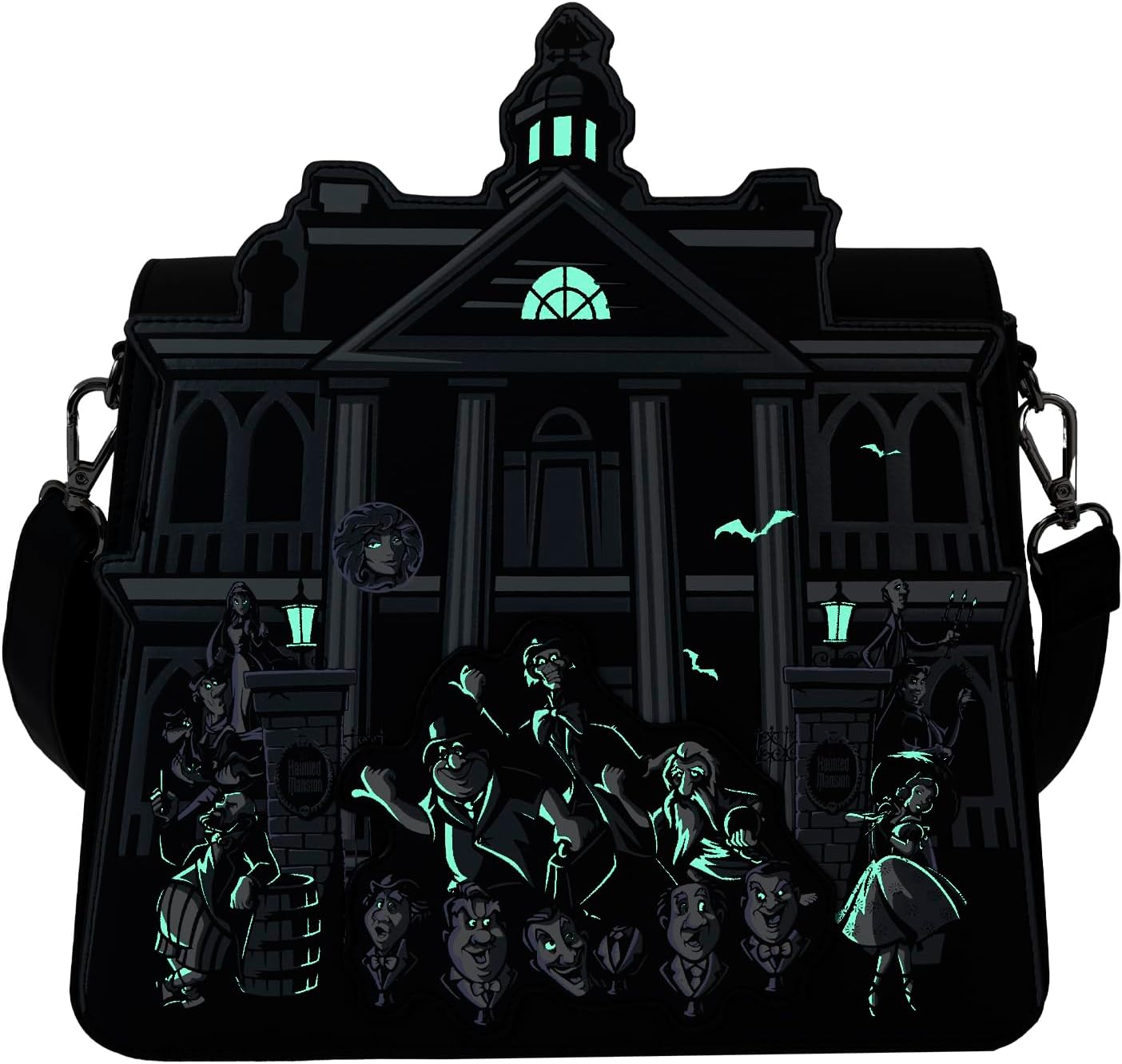 Loungefly Disney: Haunted Mansion Crossbody Purse - Exclusive - Cute Collectible Coin Purse - Gift Idea - Card Holder Case