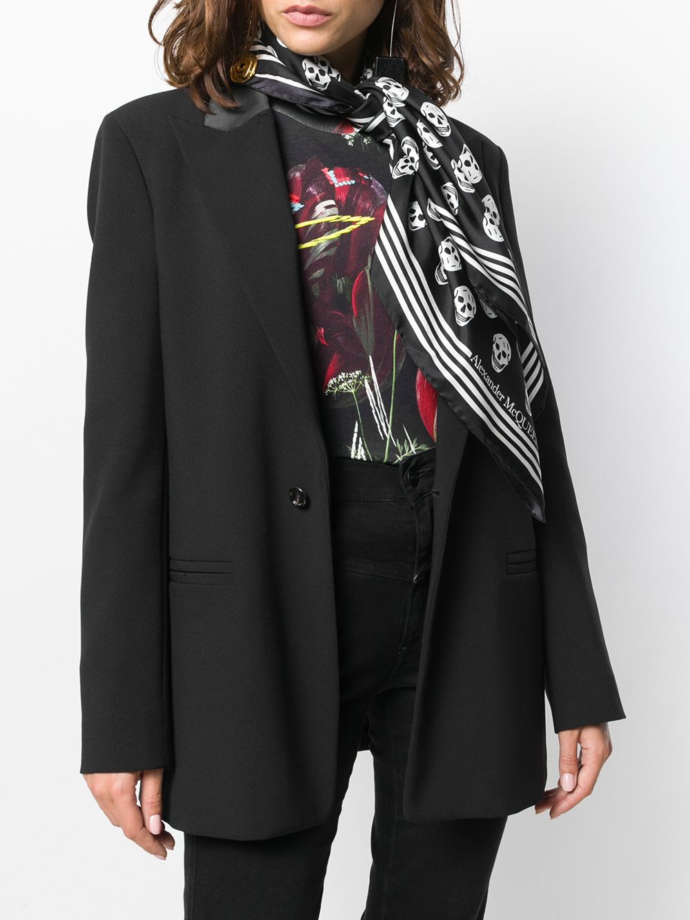 Alexander McQueen アレクサンダーMCクイーンスカルシルクスカーフ - Image 2