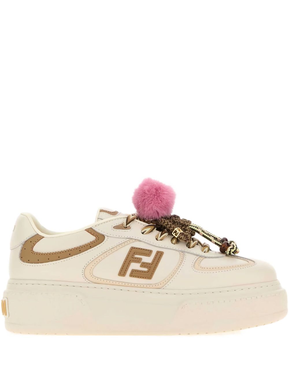 Fendi フェンディフェンディマッチチャーム装飾スニーカー - Image 2