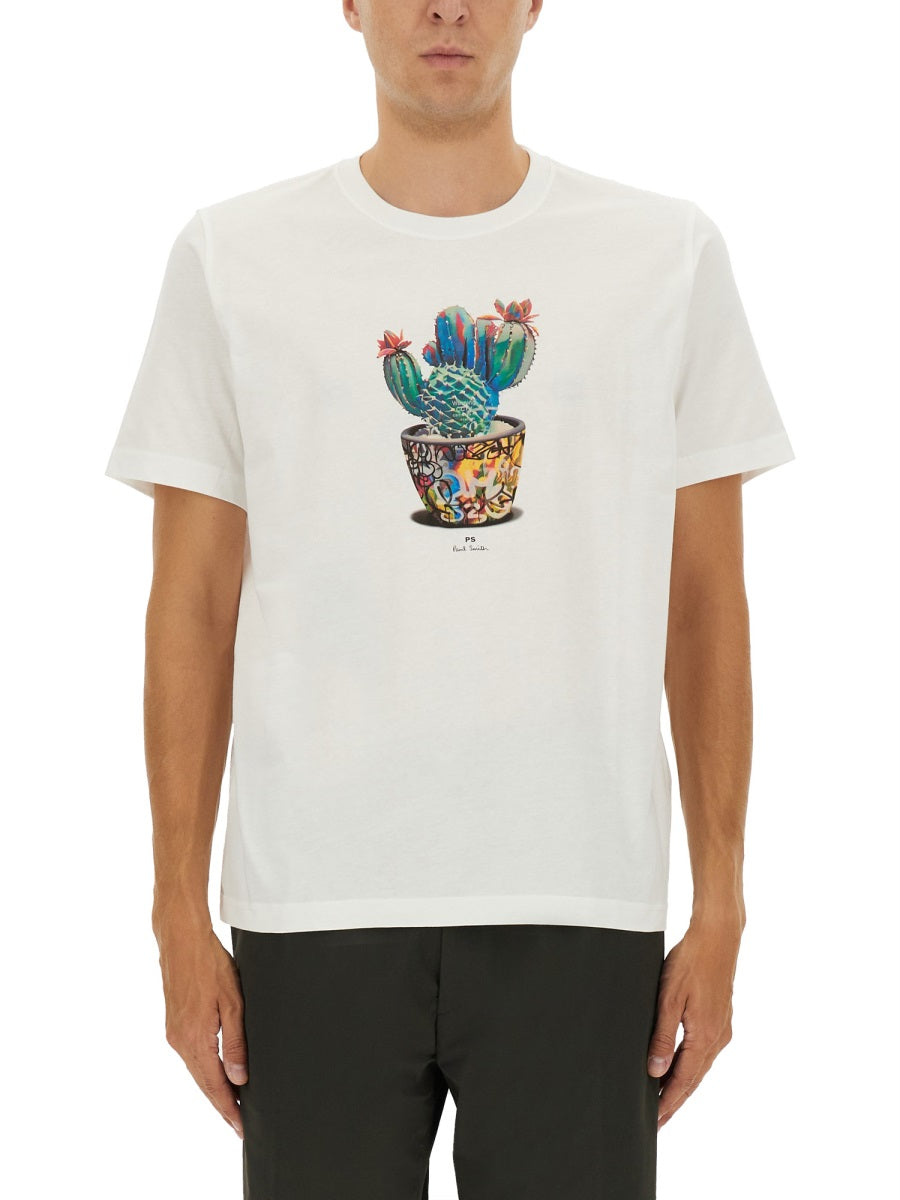 Paul PS By Paul Smith Cactus Print Tシャツ - Image 2