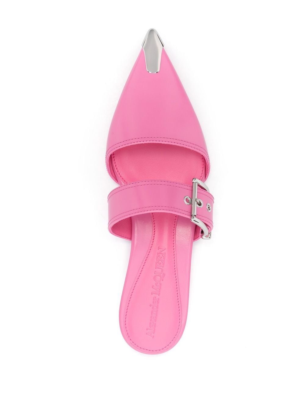 Alexander McQueen アレクサンダーMCクイーンは革のラバを屈みました - Image 2