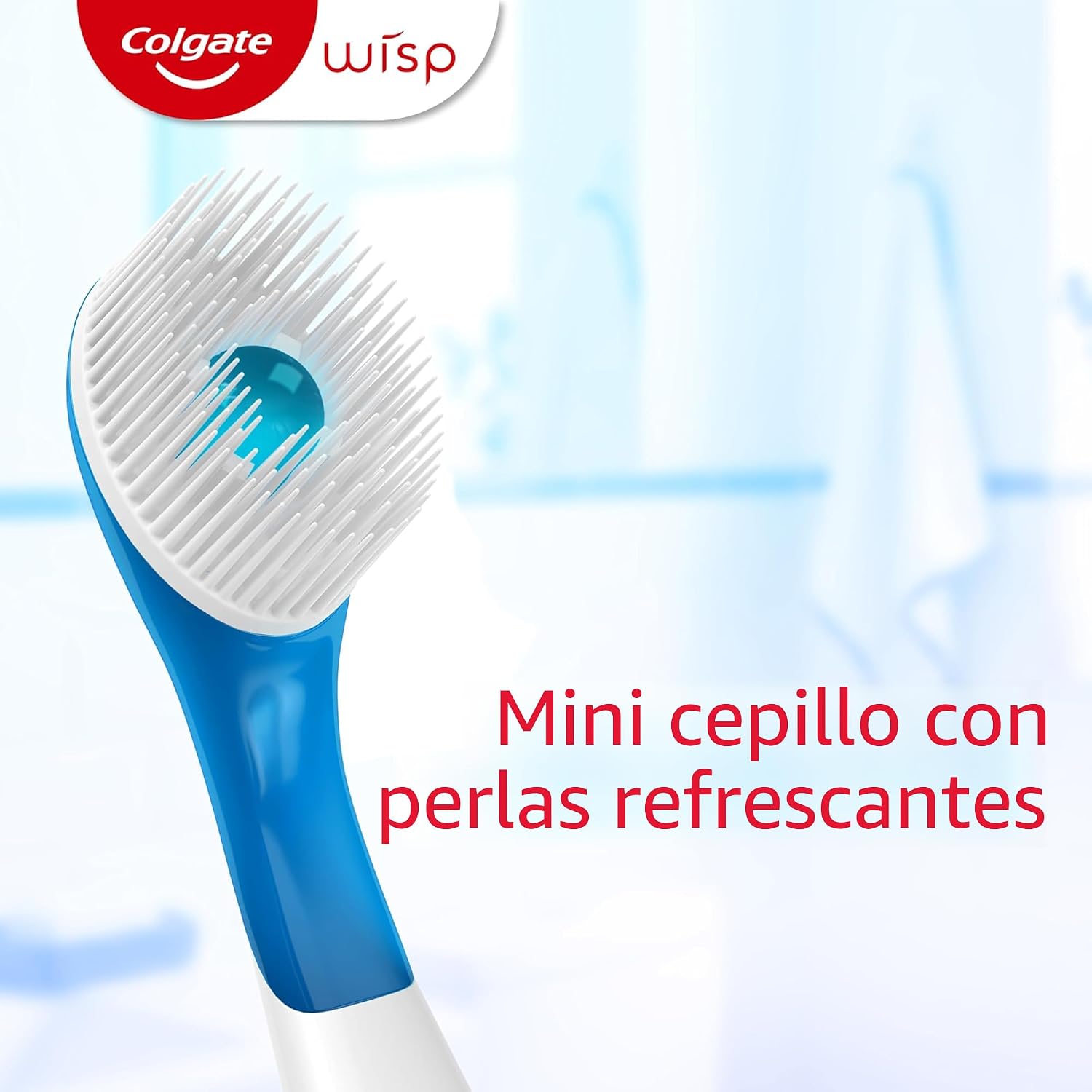 Colgate Max Fresh Wisp - Mini cepillos de dientes desechables de viaje, menta, 24 unidades (paquete de 4)