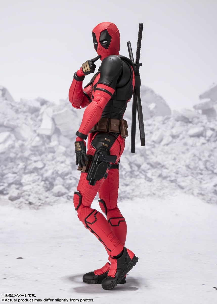 BANDAI SPIRITS S.H. Figuarts Deadpool (Deadpool & Wolverine), Approx. 6.1 inches (155 mm), PVC & ABS, Painted Action Figure