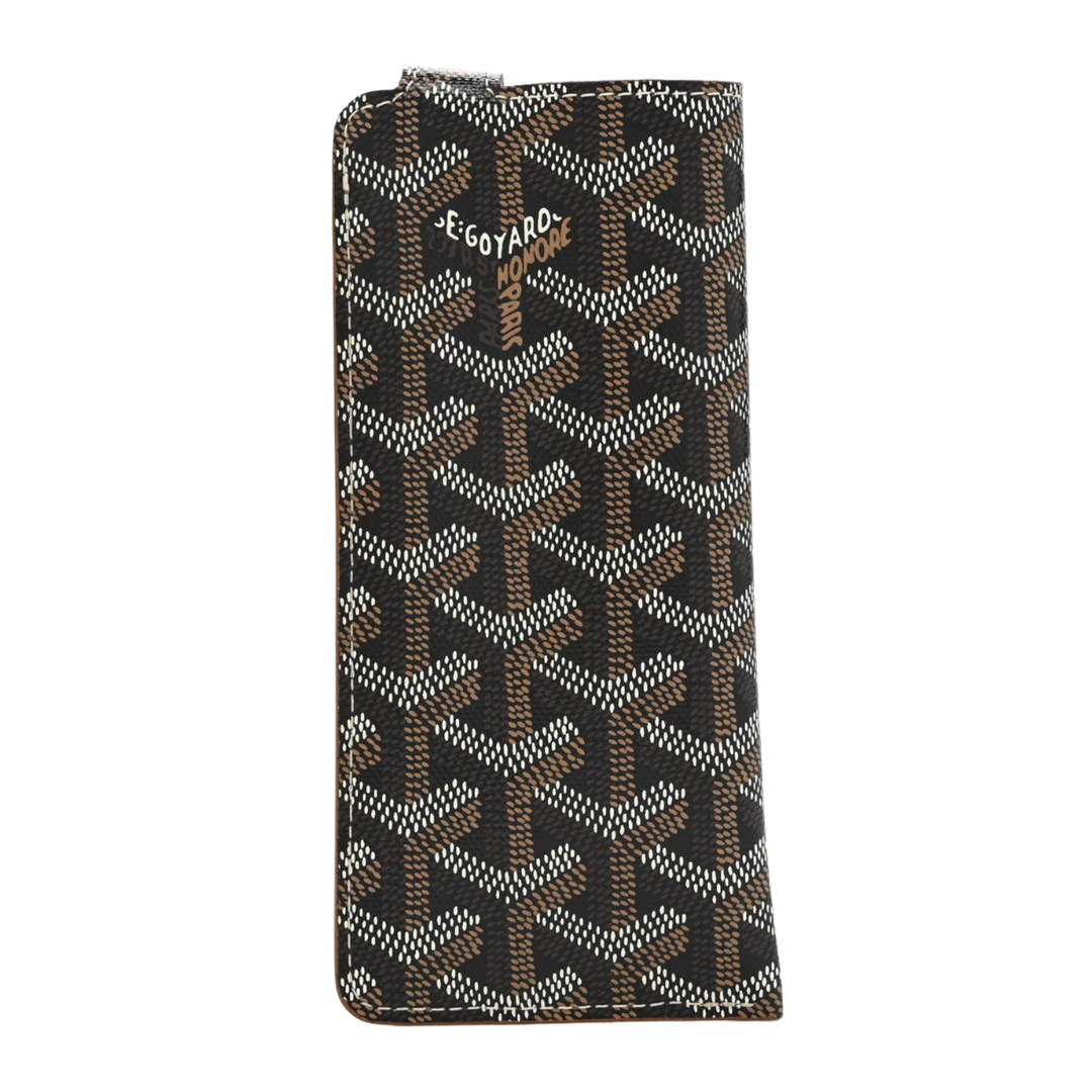 GOYARD 'MONTMARTRE BLACK/GOLD' GLASSES CASE