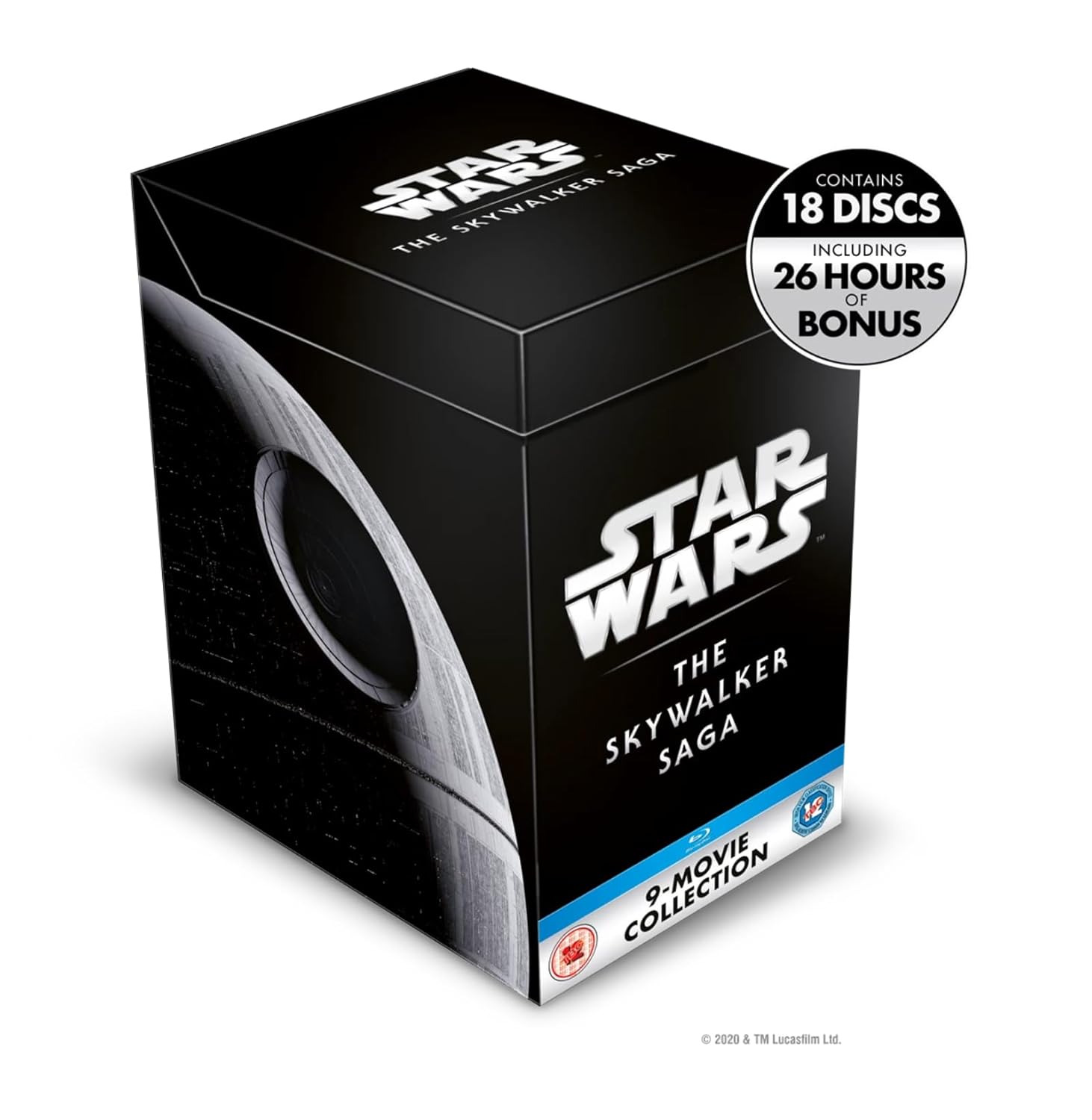 Star Wars: The Skywalker Saga / Complete 1-9 Movie Collection (18-Disc Box Set / Extra Bonus Features / 1977-2019) [9 Movies] [Blu-ray] [Region Free]