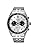 Seiko SSB425P1 Men's 1/5 Second Chronograph Quartz Wristwatch, Silver Panda, Overseas Model