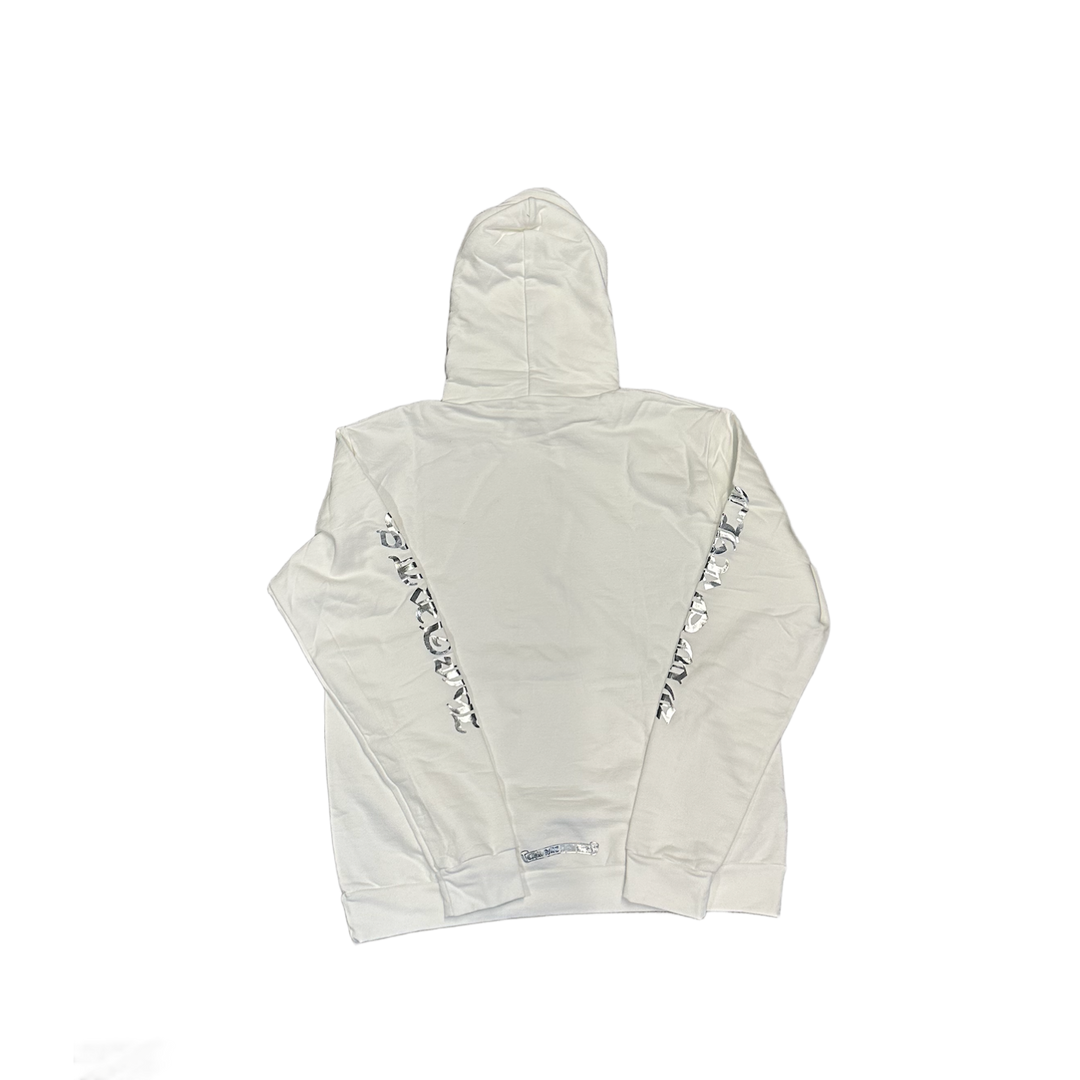 CHROME HEARTS 'WHITE' FOIL LOGO HOODIE