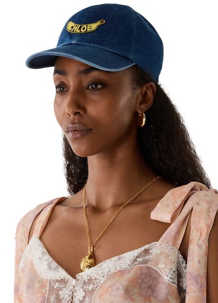 CHLOE Chloé Smile denim cap - Image 2