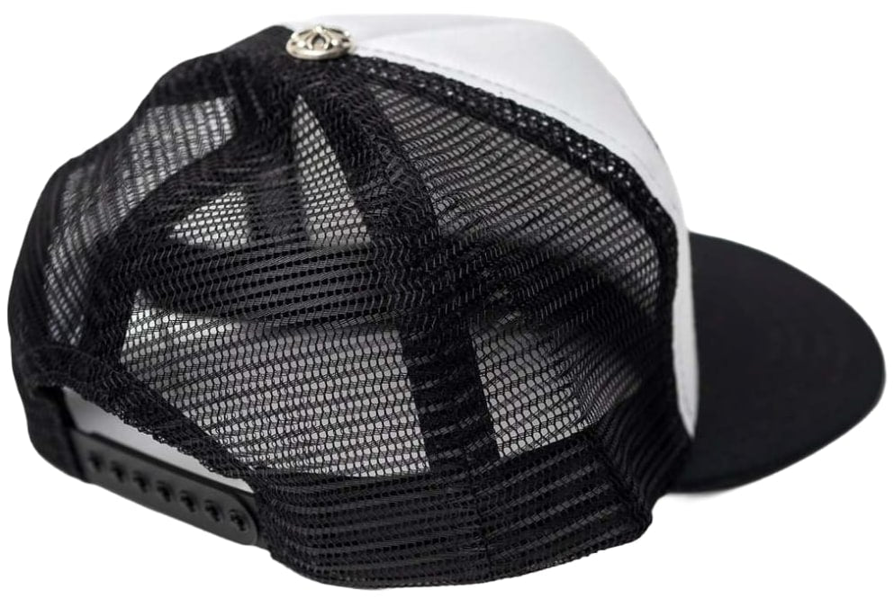 CHROME HEARTS 'FUCK HOLLYWOOD' TRUCKER HAT BLACK/WHITE
