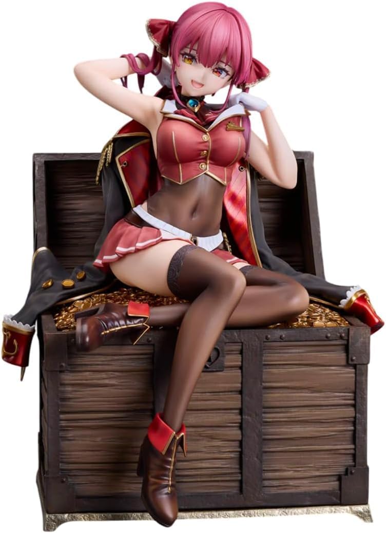 Design Coco Holo Live Treasure Bell Marine 1/7 Scale, Total Height: Approx. 7.9 inches (201 mm), ABS & PVC, Painted Finished Figure