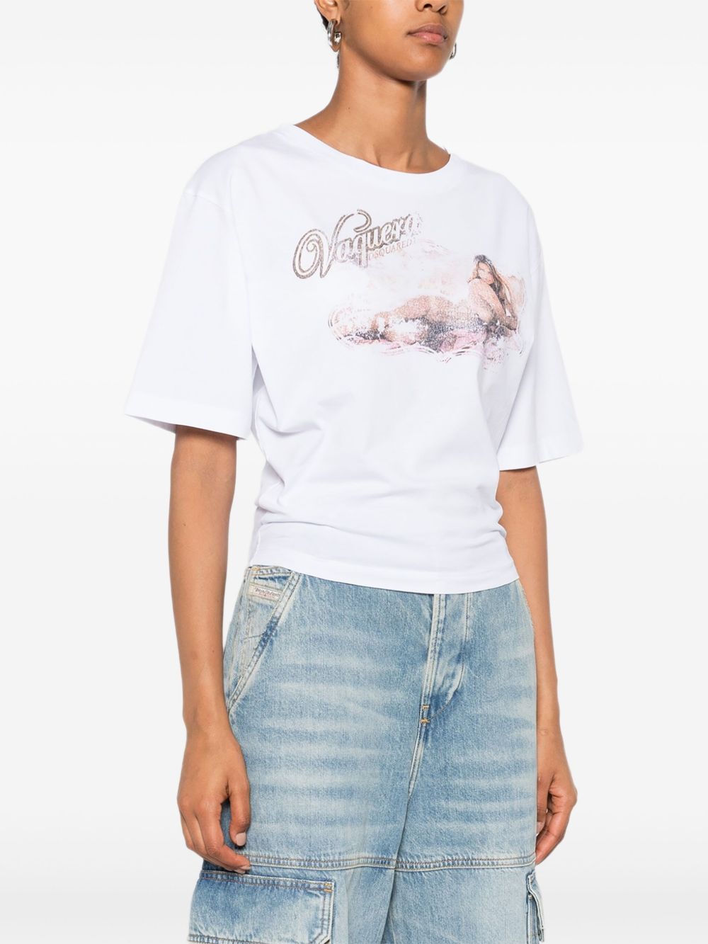 Dsquared2ロゴコットンTシャツ - Image 2