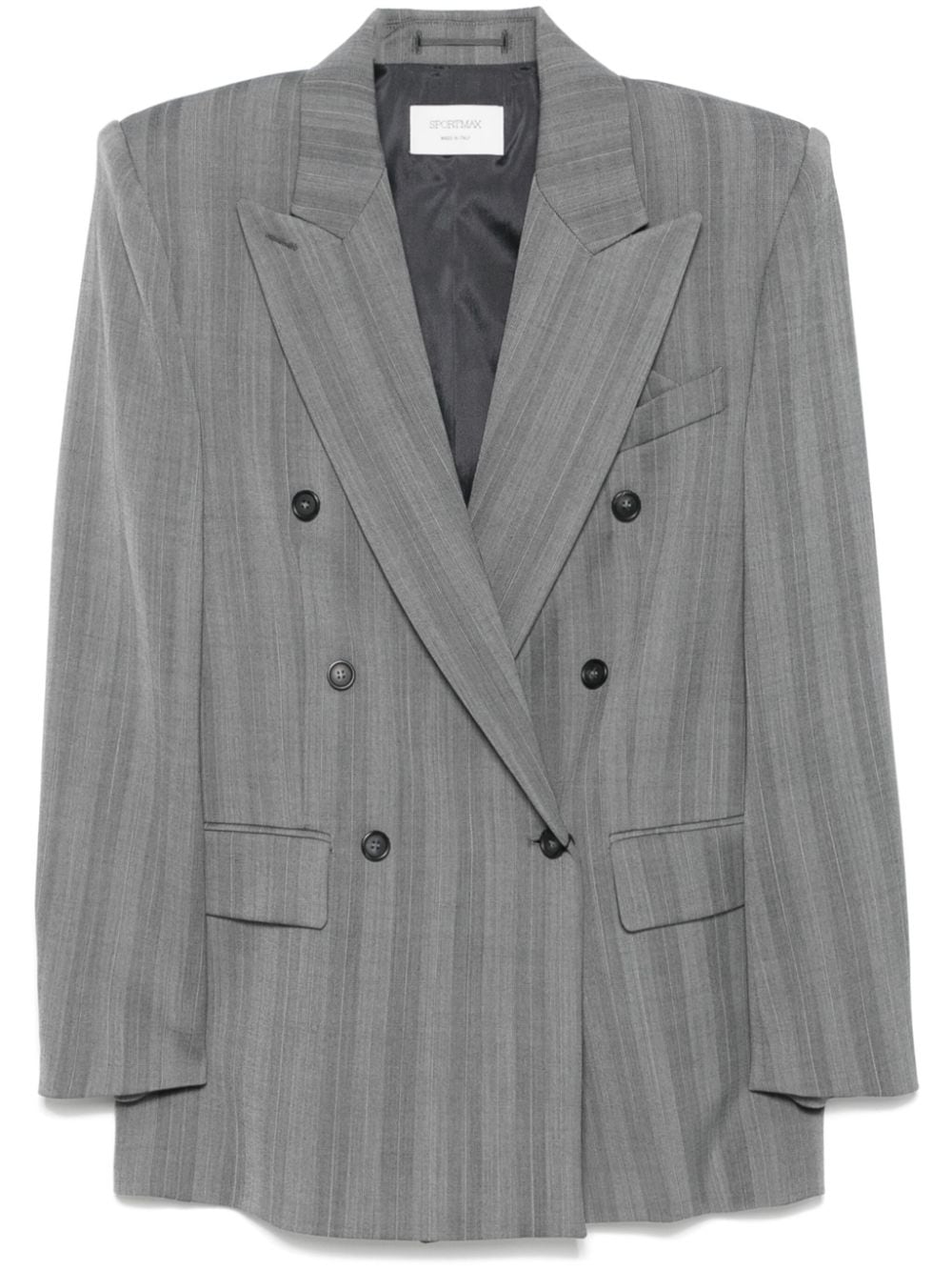 Sportmax SportMaxファッションウール二重胸部ジャケット - Image 2