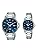 Seiko Alba Pair Watch Navy Silver Quartz Analog Date Calendar Stainless Steel Bracelet Watch Men Women Japanese Movement Business Watch Dress Watch, blue, Bracelet Type