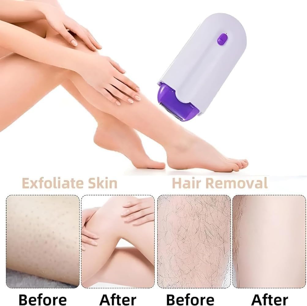 Laser Hair Removal Device USB Rechargeable Female Epilator Portable Lighted Epilator Painless Epilator Laser Hair Removal Device Body Epilator Female Shaver Painless Unisex Hair Removal USB