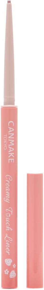 Canmake Creamy Touchliner 14 Strawberry Cupid Eyeliner Pencil Gel Smooth Fine Leads Pink