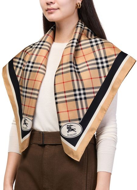 BURBERRY Square chequered silk scarf - Image 2