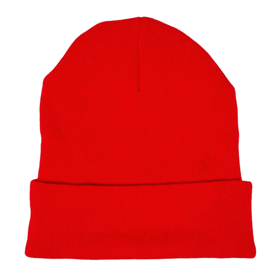 CHROME HEARTS CH 'WATCH CAP' RED BEANIE